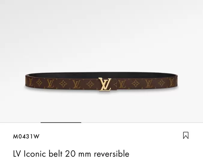 PHP 28,888 Brand New Louis Vuitton Reversible Belt on