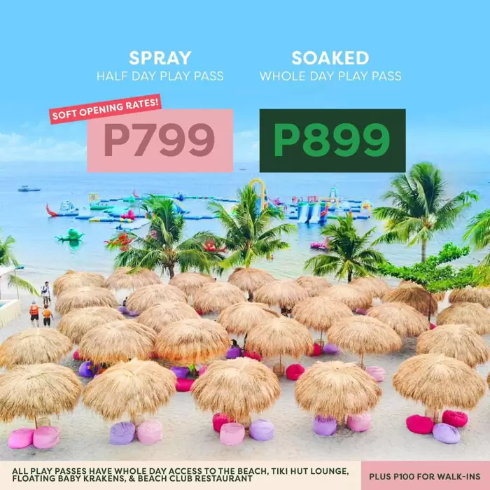 PHP 899 Inflatable Island Beach Club Whole Day Play Pass on