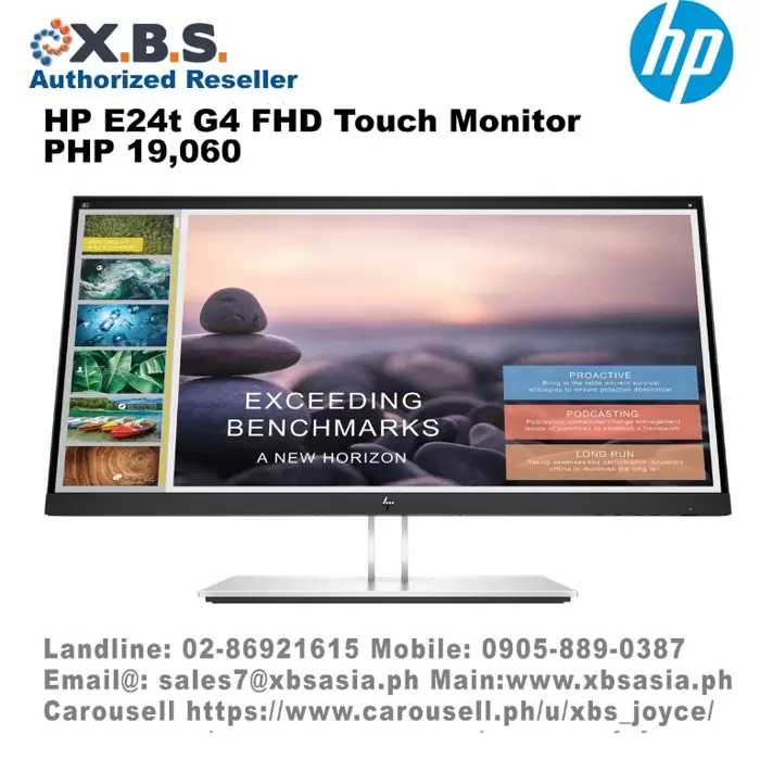 PHP 19,060 HP E24t G4 FHD Touch Monitor on