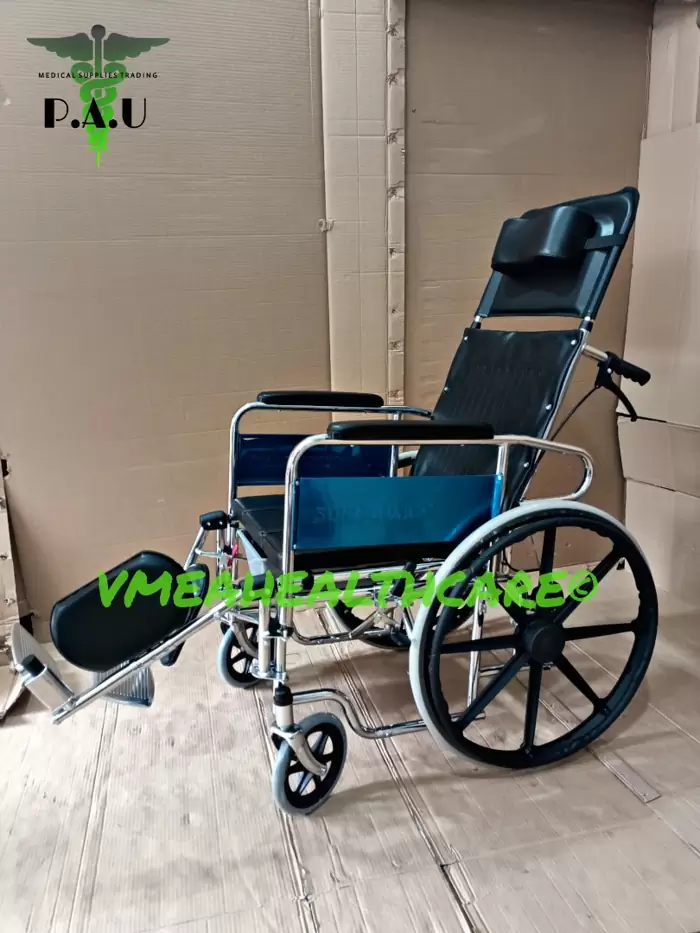 Reclining Commode Wheelchair Mags on