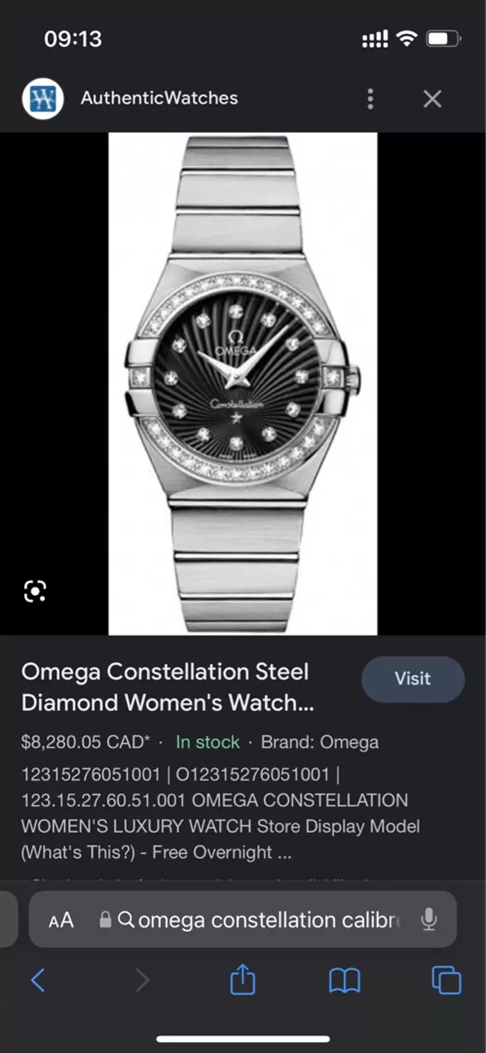 PHP 200,000 Omega Constellation Calibre 1376 Ladies Watch on