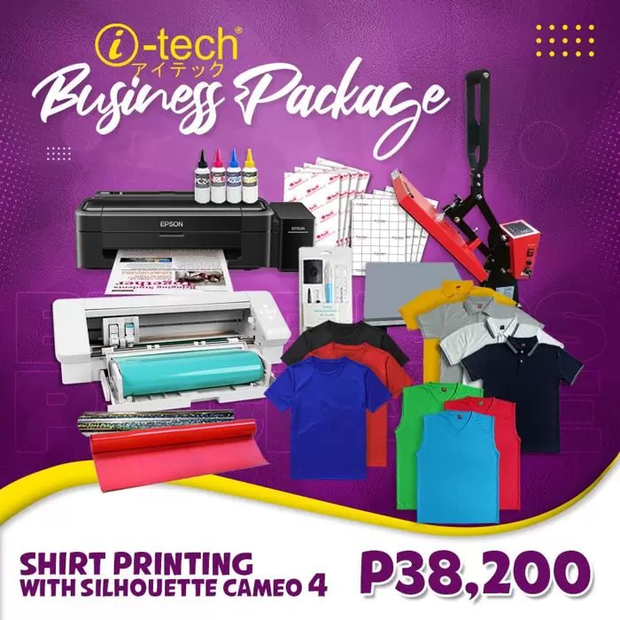 PHP 38,200 Shirt Printing With Silhouette Cameo 4 Package on