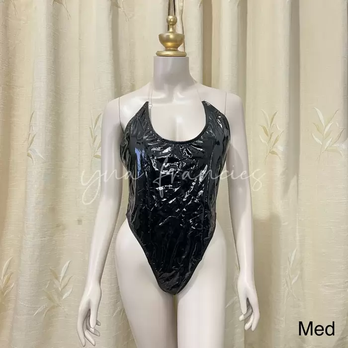 PHP 200 One Piece Leather Black Swimsuit on