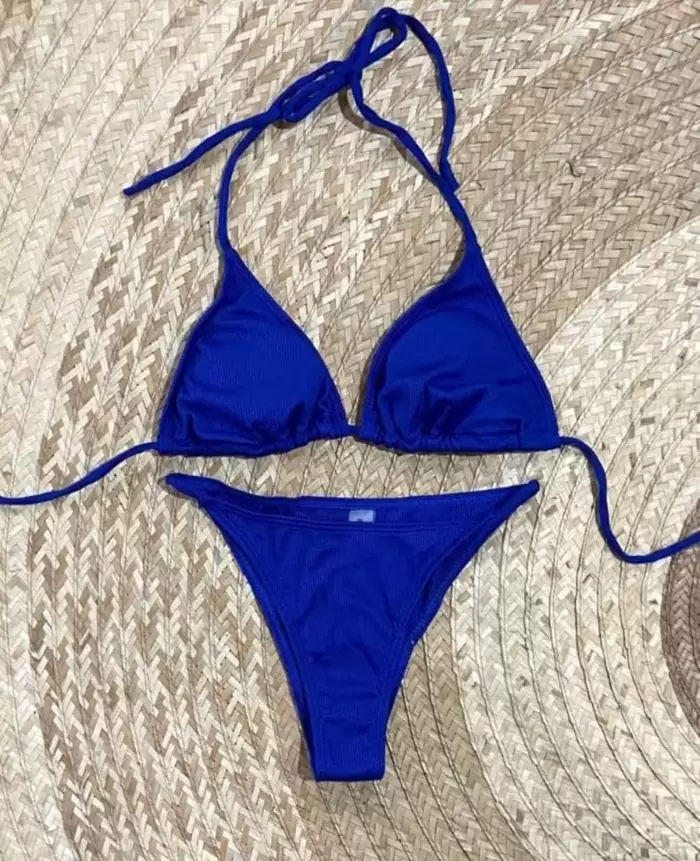PHP 149 (XXS-XS) SHEIN Royal Blue Top Selftie Swimsuit on
