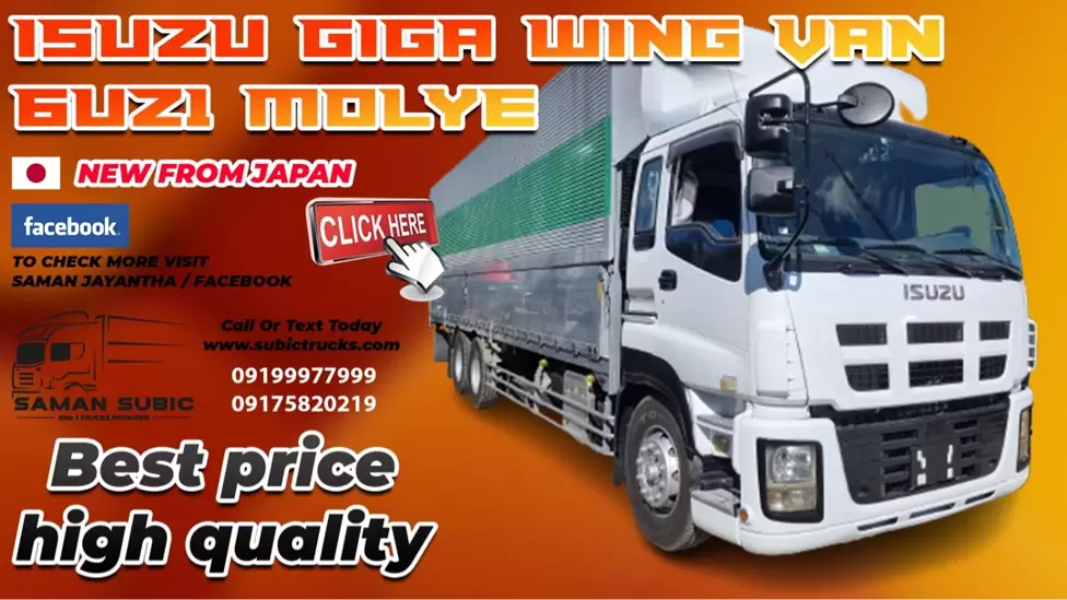 Wing van truck for sale euro4 moline new from japan on